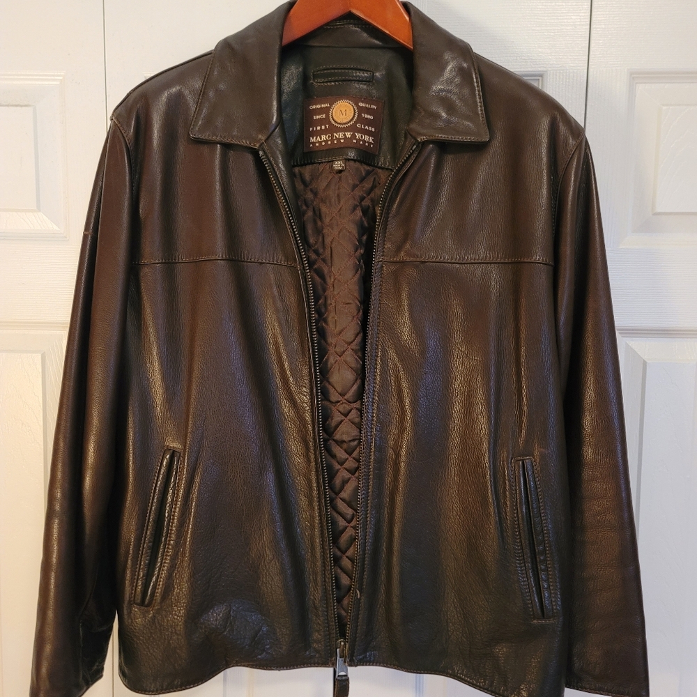 Andrew Marc XXL Leather Jacket